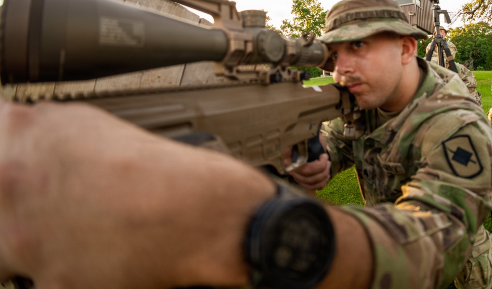 39th IBCT snipers conduct live-fire training at Fort Chaffee