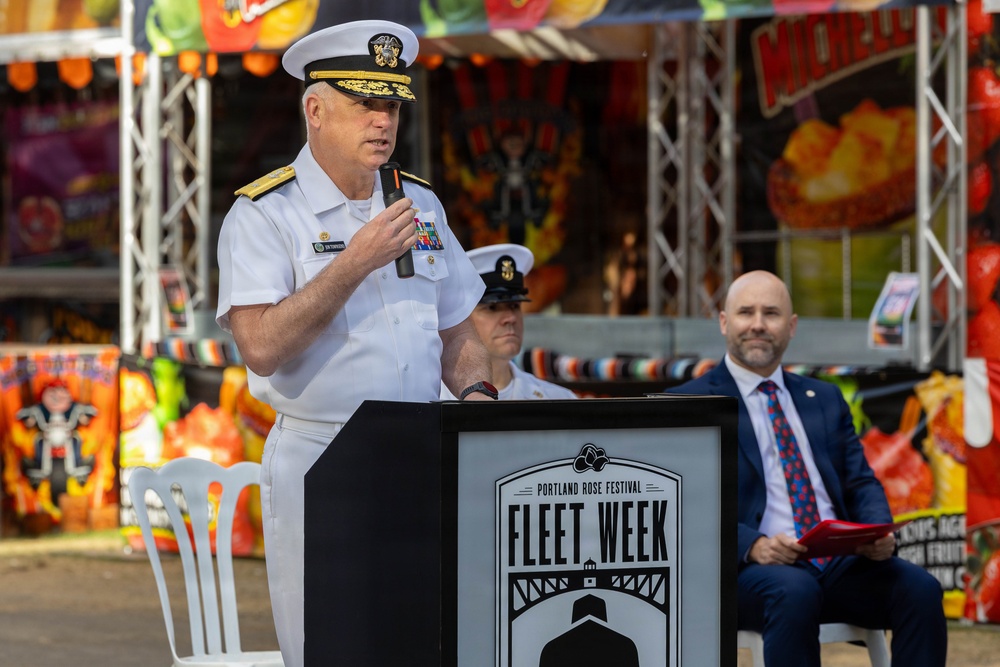 Portland Rose Festival Fleet Week Colors Ceremony