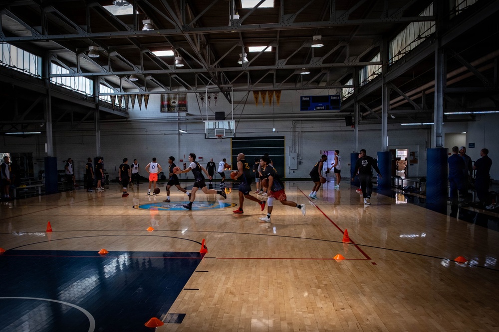 Coast Guard Base Alameda hosts Hoops for Troops event with Golden State Warriors
