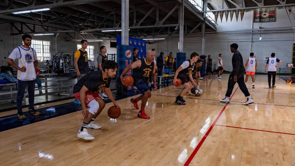 Coast Guard Base Alameda hosts Hoops for Troops event with Golden State Warriors