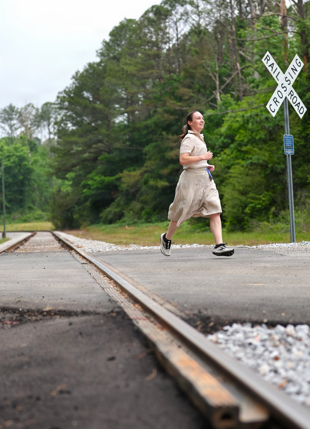 Sharing Army history, one stitch and stride at a time
