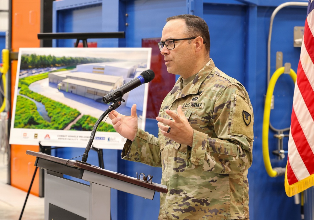 Anniston Army Depot unveils new combat vehicle welding facility