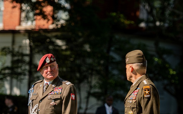 Army Full Honors Arrival for Lt. Gen. Marek Sokołowski, June 2, 2026