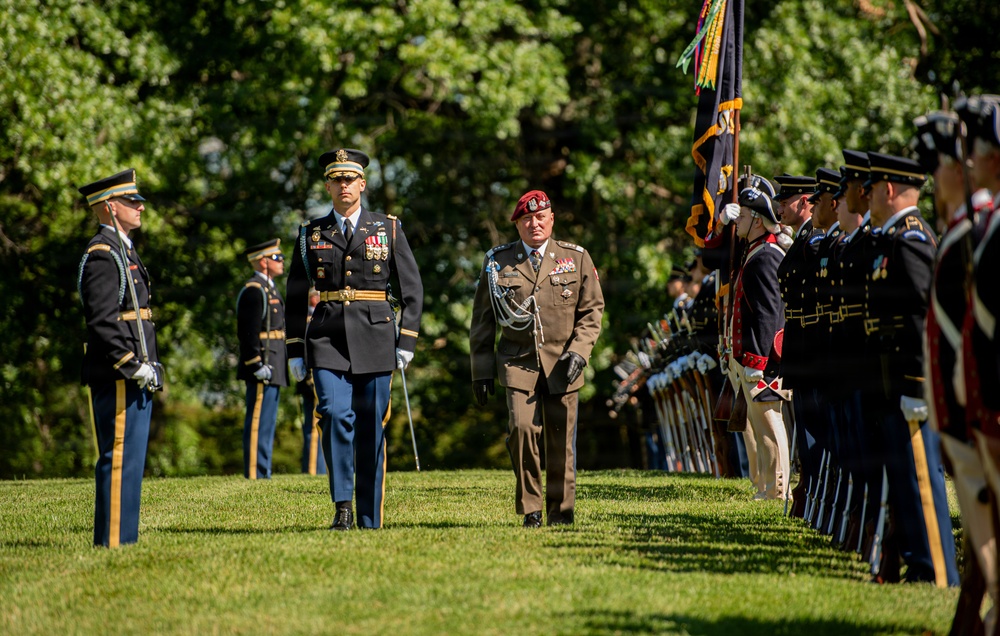 Army Full Honors Arrival for Lt. Gen. Marek Sokołowski, June 2, 2026