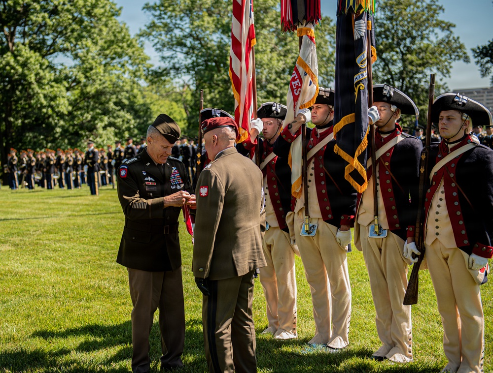 Army Full Honors Arrival for Lt. Gen. Marek Sokołowski, June 2, 2026