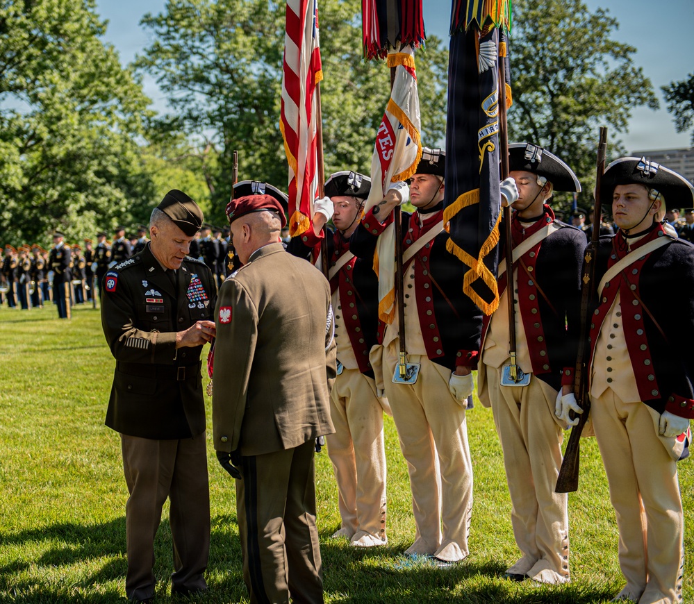 Army Full Honors Arrival for Lt. Gen. Marek Sokołowski, June 2, 2026