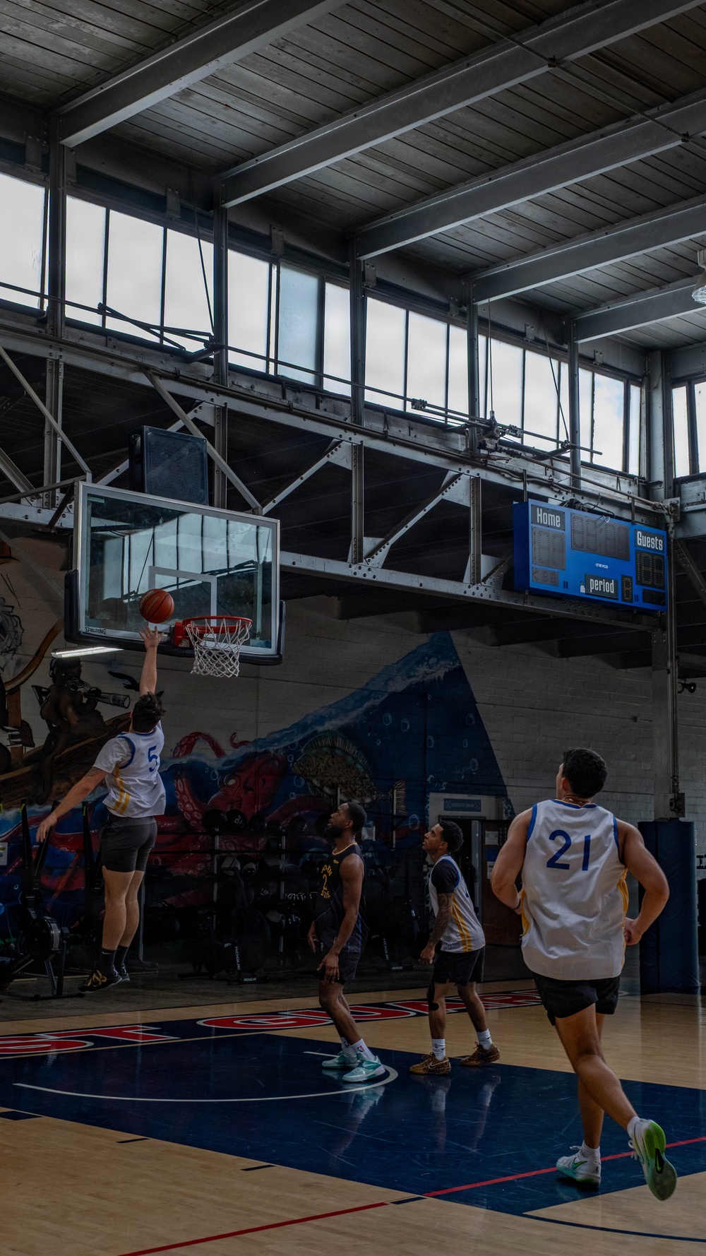 Coast Guard Base Alameda hosts Hoops for Troops event with Golden State Warriors