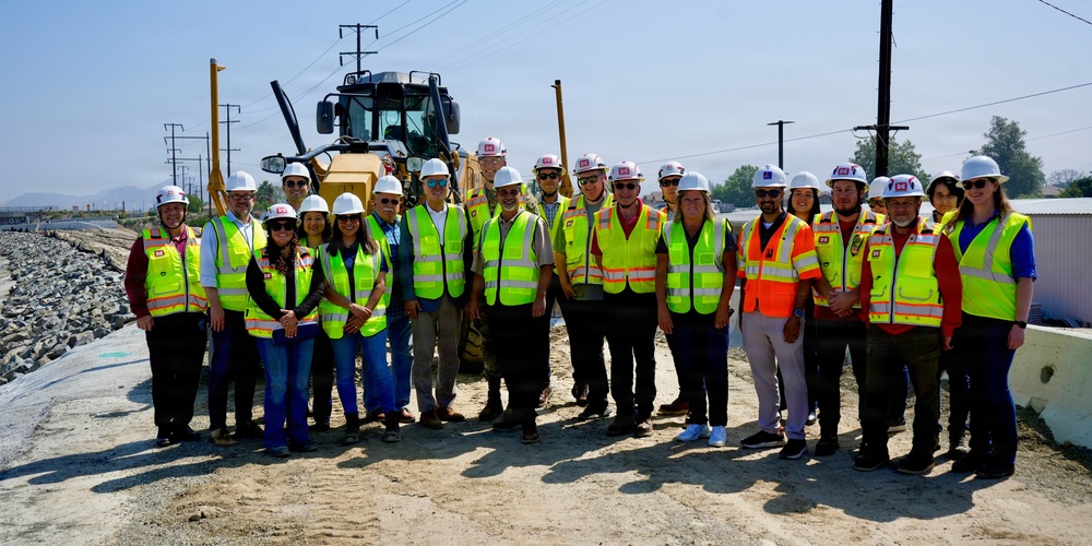 USACE, Riverside County celebrate milestone in critical levee rehabilitation