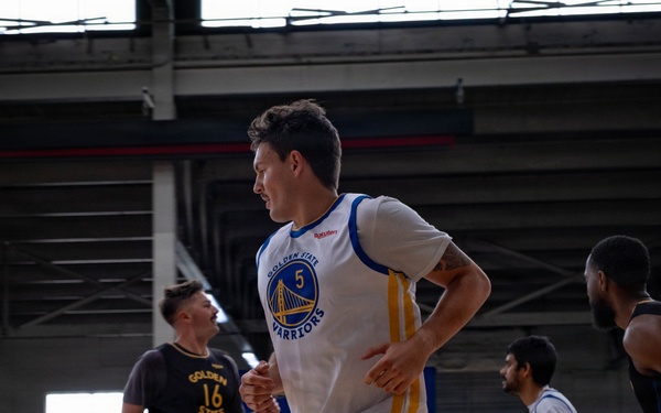 Coast Guard Base Alameda hosts Hoops for Troops event with Golden State Warriors