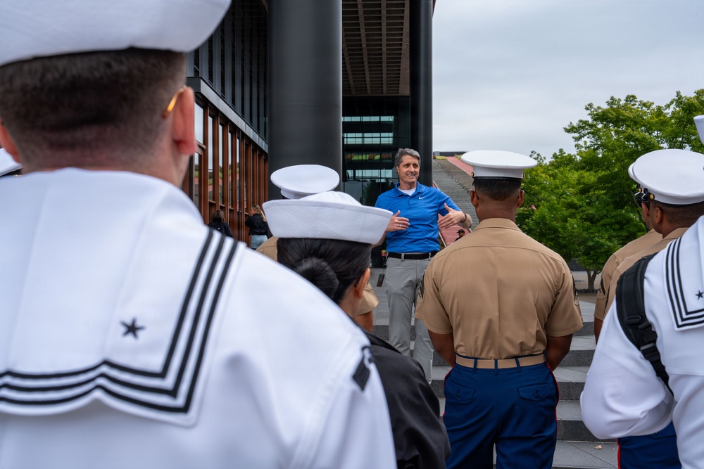 Sailors &amp; Marines Visit Nike World Headquarters During Portland Fleet Week 2026