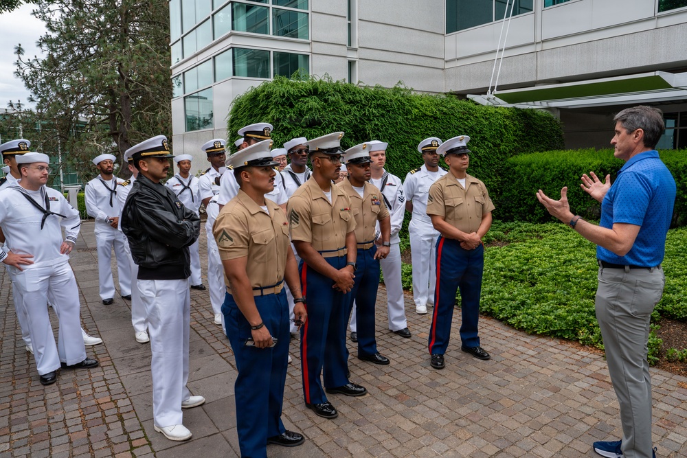 Sailors &amp; Marines Visit Nike World Headquarters During Portland Fleet Week 2026