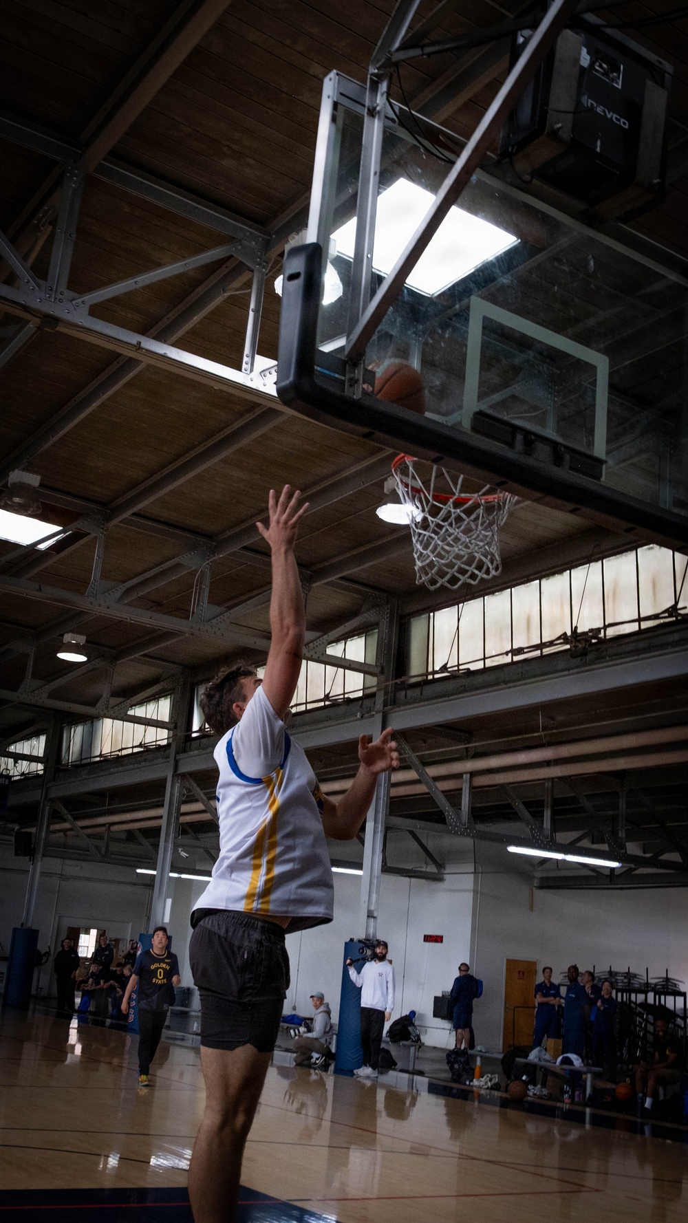 Coast Guard Base Alameda hosts Hoops for Troops event with Golden State Warriors