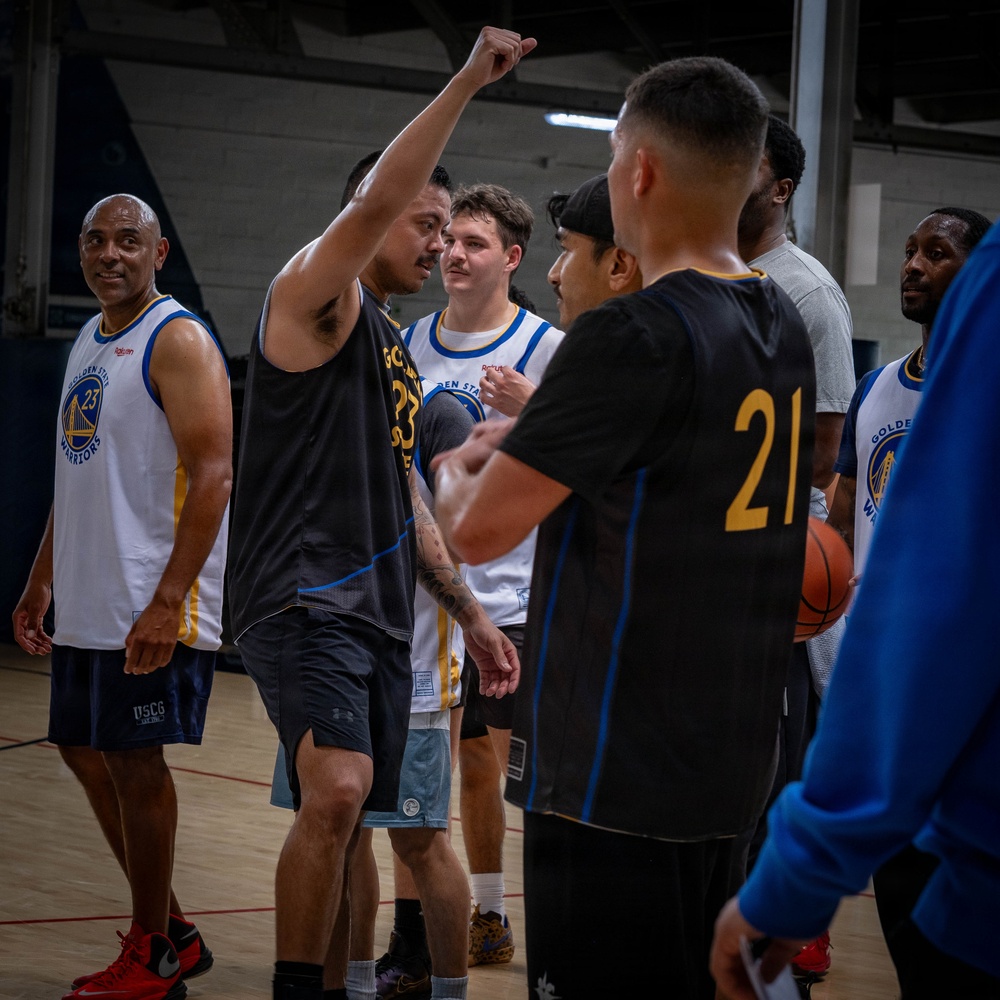 Coast Guard Base Alameda hosts Hoops for Troops event with Golden State Warriors