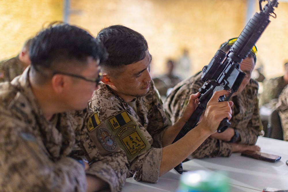 U.S. and Partner Service Members Conduct M4 Familiarization Training During Exercise Regional Cooperation 2026