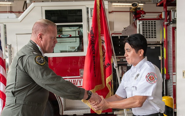 Letter of Appreciation Presentation at the NAF Atsugi Fire Department
