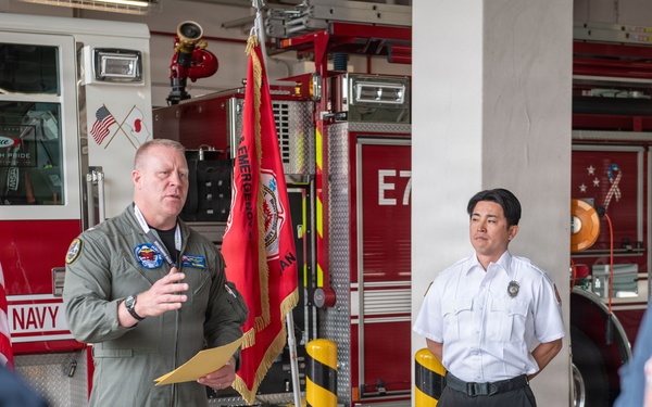 Letter of Appreciation Presentation at the NAF Atsugi Fire Department