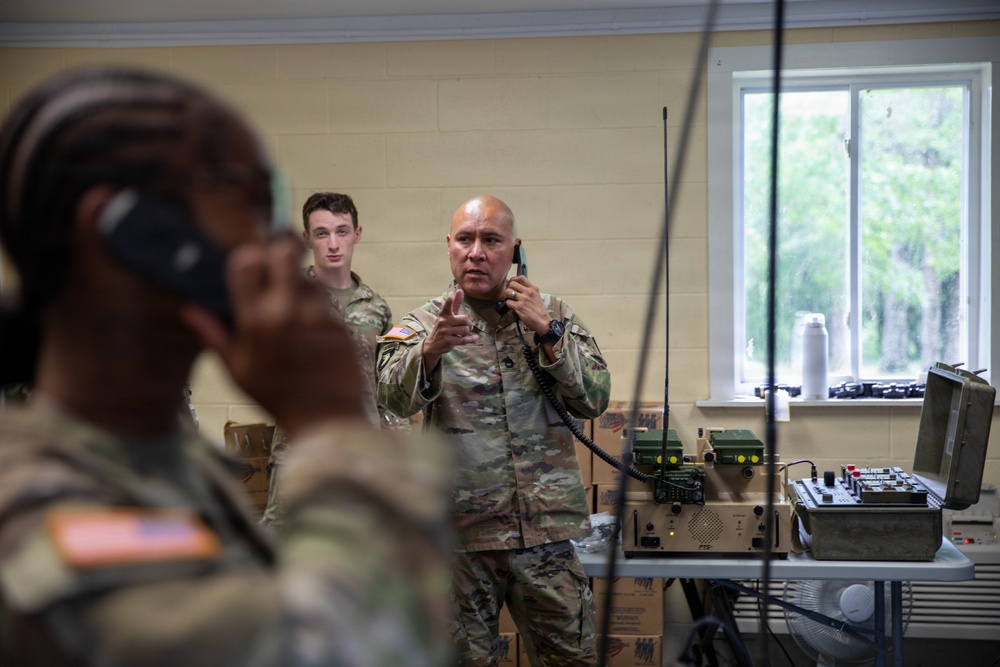 301st Troop Command Soldiers strengthen communications readiness during radio training
