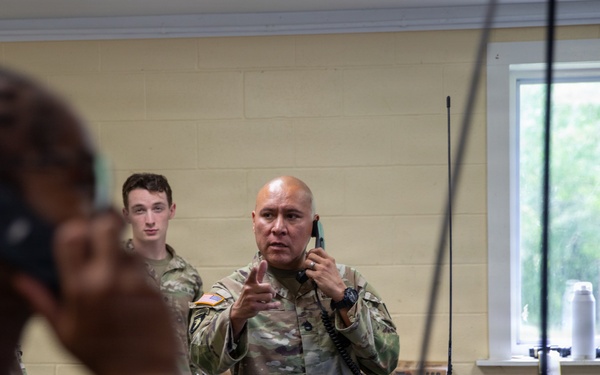 301st Troop Command Soldiers strengthen communications readiness during radio training
