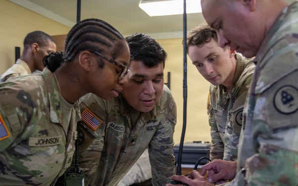301st Troop Command Soldiers strengthen communications readiness during radio training
