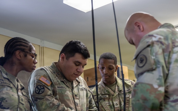301st Troop Command Soldiers strengthen communications readiness during radio training