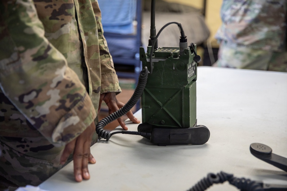 301st Troop Command Soldiers strengthen communications readiness during radio training