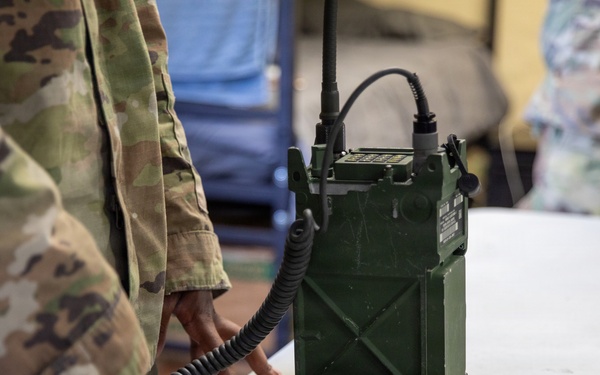 301st Troop Command Soldiers strengthen communications readiness during radio training