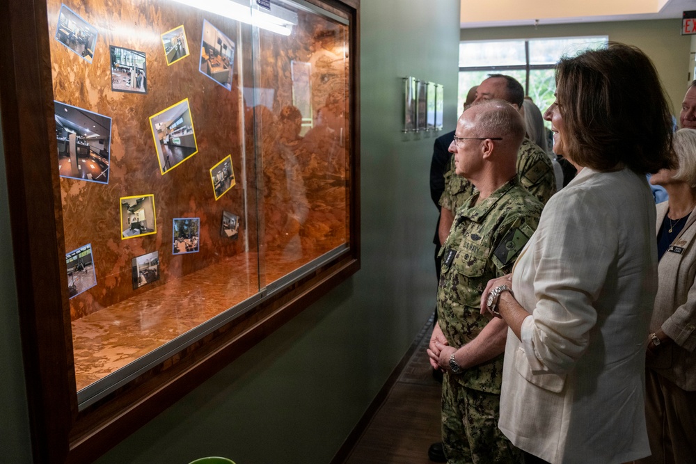 CNO and MCPON participate in Warrior Eatery reopening