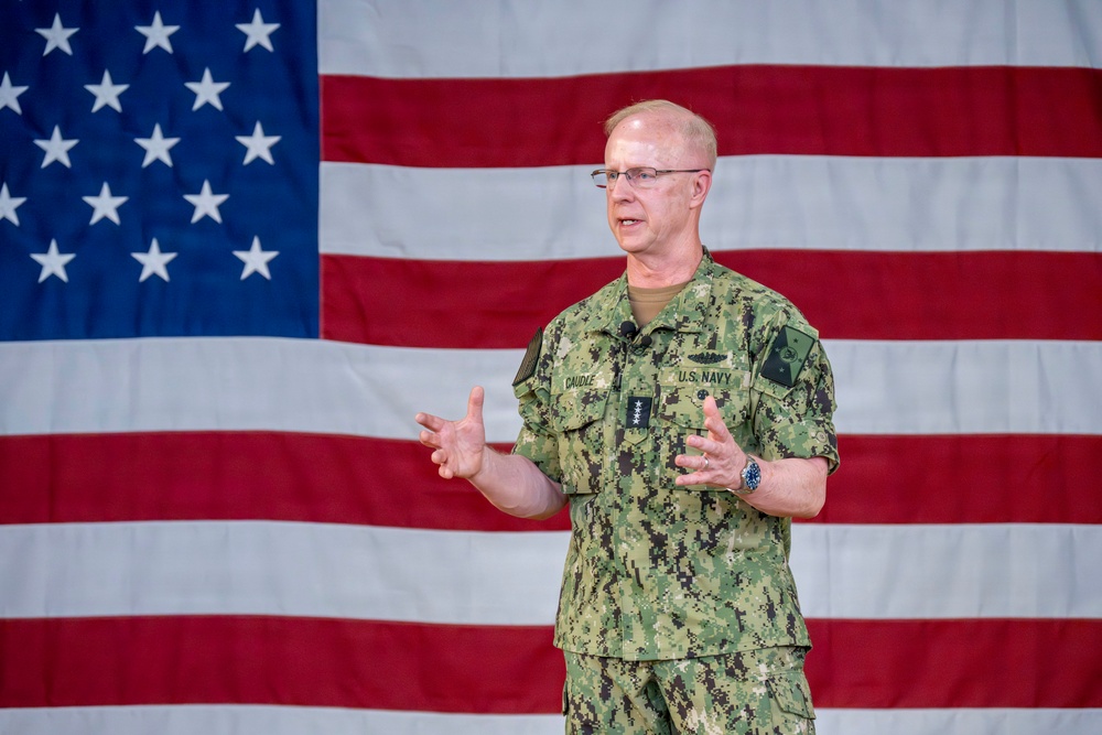 CNO and MCPON conduct all-hands call on Naval Base Kitsap-Bangor