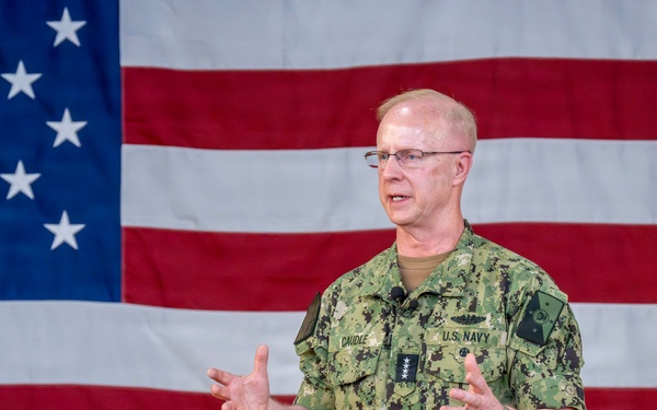 CNO and MCPON conduct all-hands call on Naval Base Kitsap-Bangor