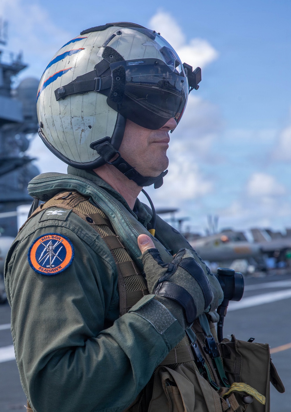 George Washington Commanding Officer Conducts Flight Operations