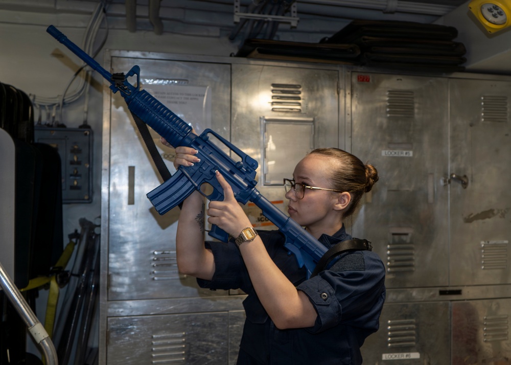 George Washington Conducts Close Quarters Battle Drill