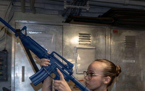 George Washington Conducts Close Quarters Battle Drill