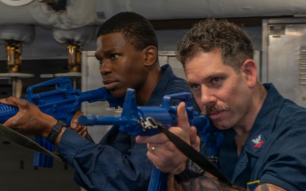 George Washington Conducts Close Quarters Battle Drill