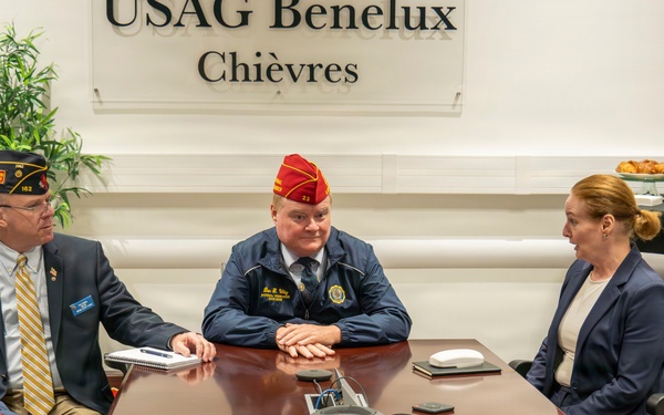 Strengthening support – American Legion national commander visits Chièvres Air Base