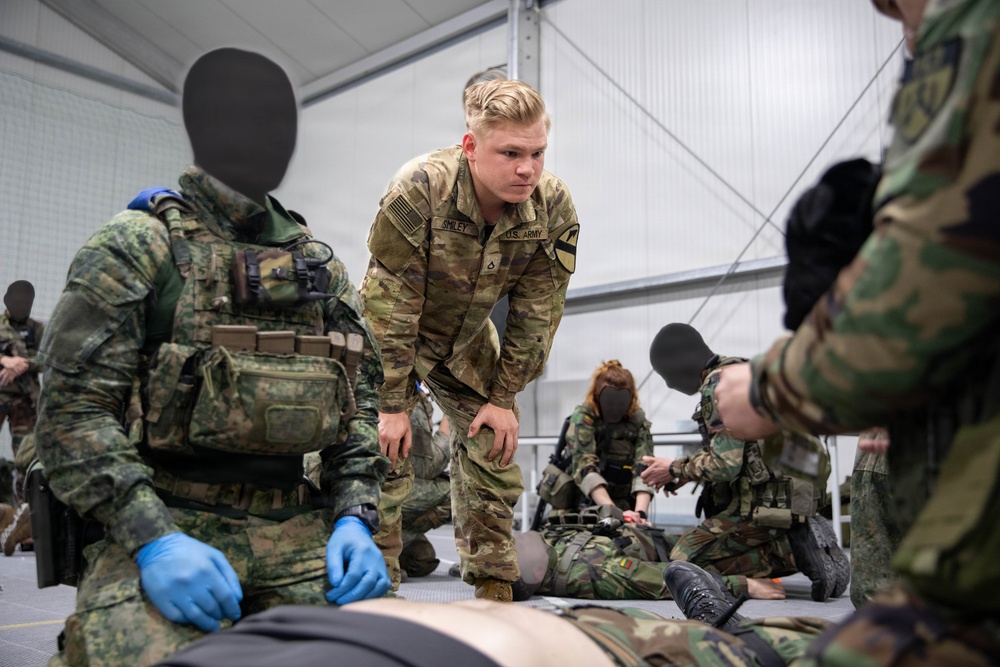 1-12 CAV Soldiers train new Lithuanian Riflemen's Union commandos