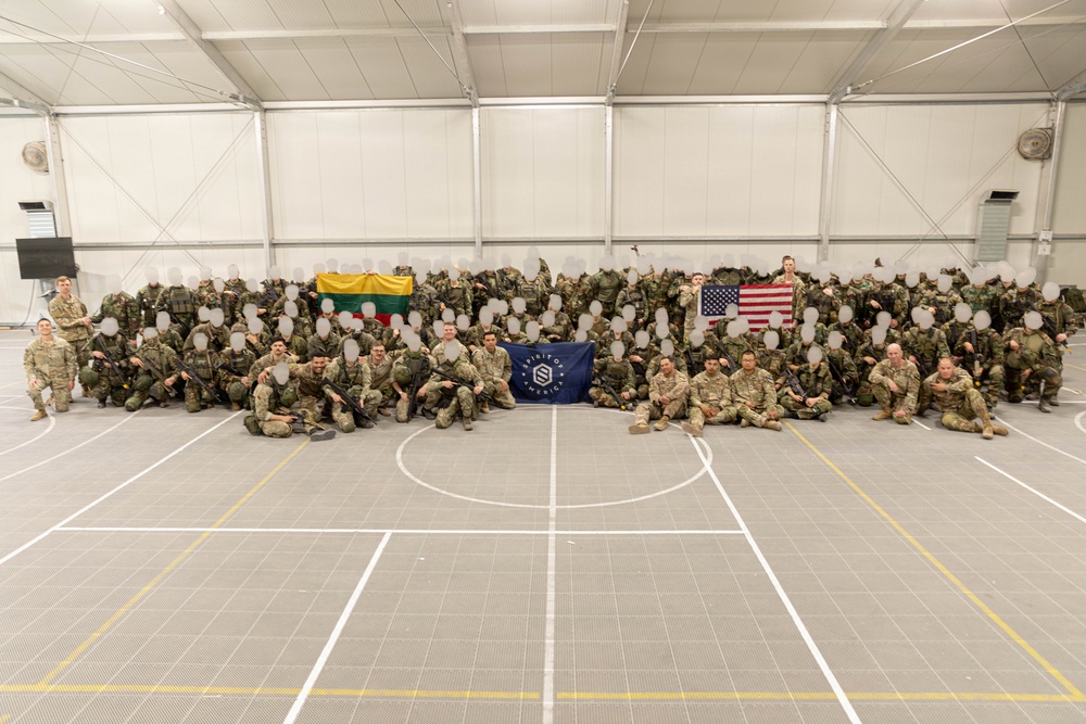 1-12 CAV Soldiers train new Lithuanian Riflemen's Union commandos