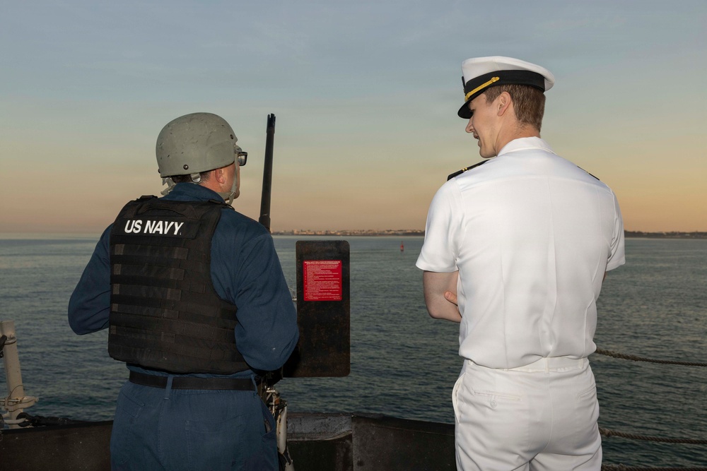 USS Bulkeley (DDG 84) returns to Naval Station Rota, Spain, June 1, 2026