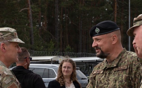 Chief of the National Guard Bureau visits Military Base Ādaži