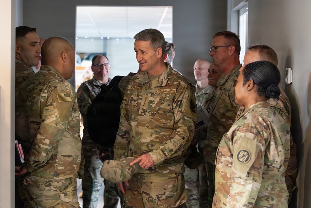 Chief of the National Guard Bureau visits Military Base Ādaži