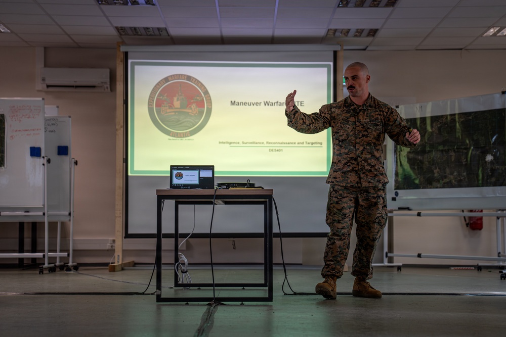 U.S. Marines participate in an integrated staff planners' course with NATO partners, allies in Romania