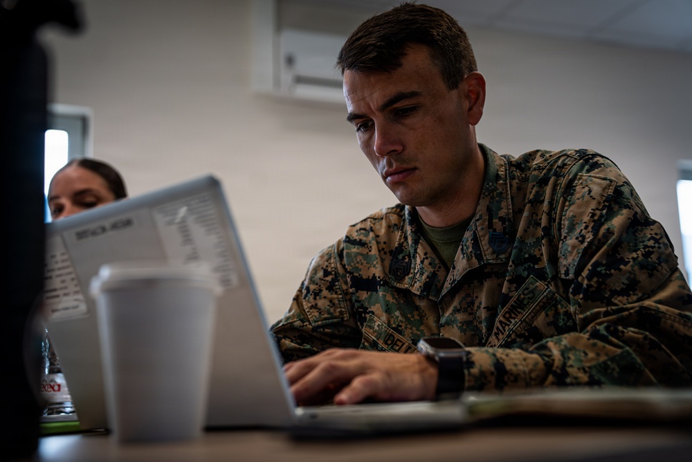 U.S. Marines participate in an integrated staff planners' course with NATO partners, allies in Romania