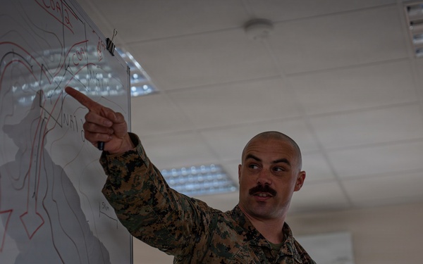 U.S. Marines participate in an integrated staff planners' course with NATO partners, allies in Romania