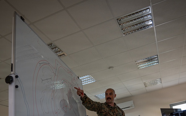U.S. Marines participate in an integrated staff planners' course with NATO partners, allies in Romania
