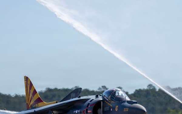 VMA-223 Harrier sundown ceremony