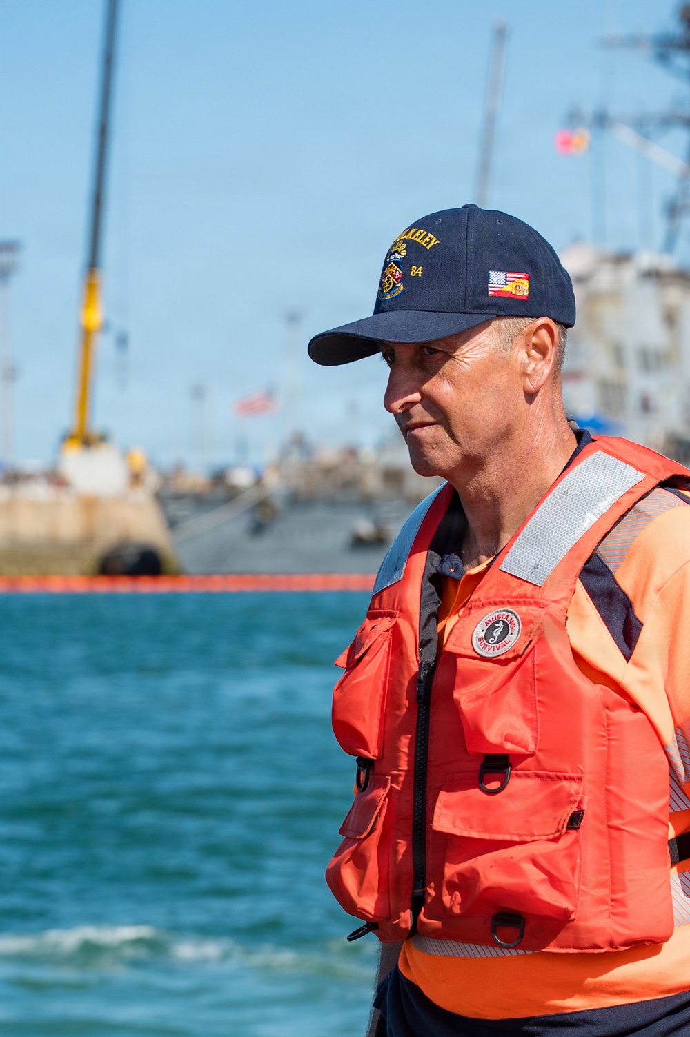 Spanish Armada and U.S. Navy personnel participate in a bilateral oil spill response exercise
