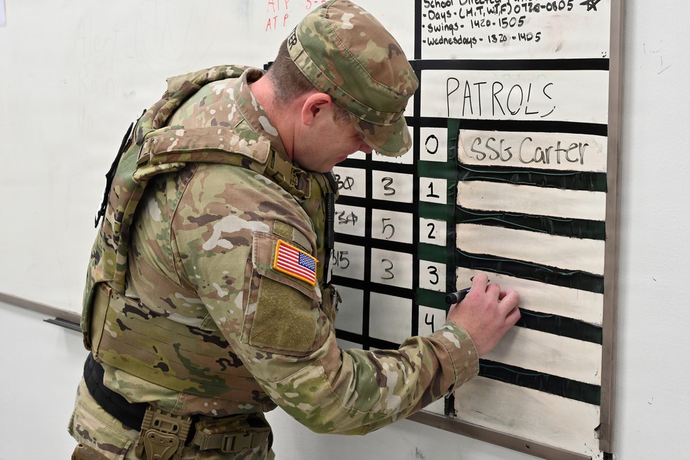 529th Military Police Company Conducts Mid-Shift Patrols