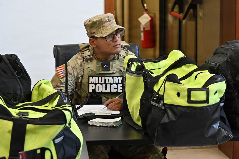 529th Military Police Company Conducts Mid-Shift Patrols