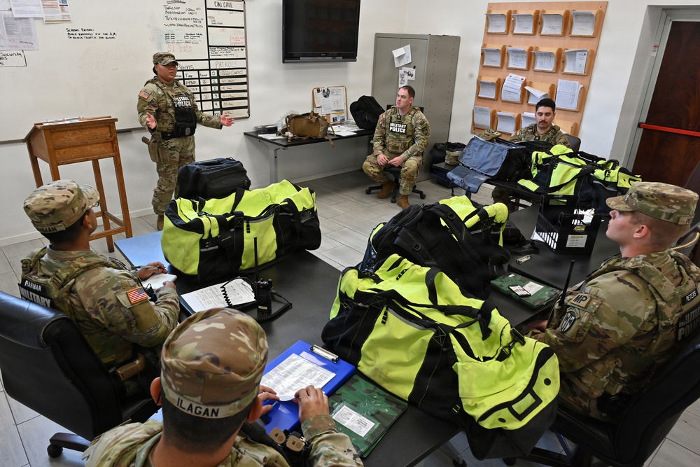 529th Military Police Company Conducts Mid-Shift Patrols