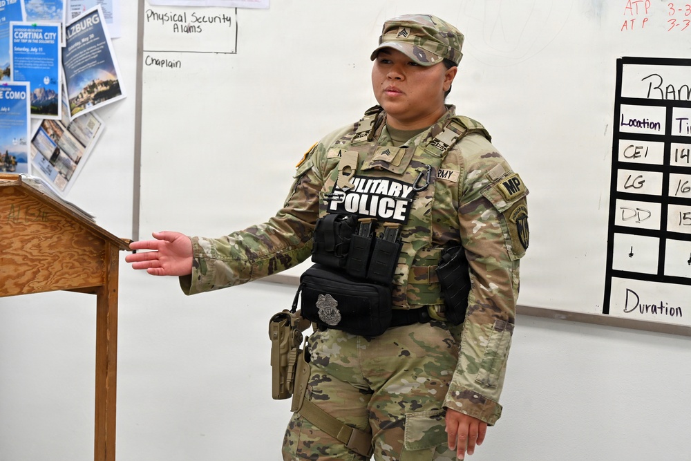 529th Military Police Company Conducts Mid-Shift Patrols