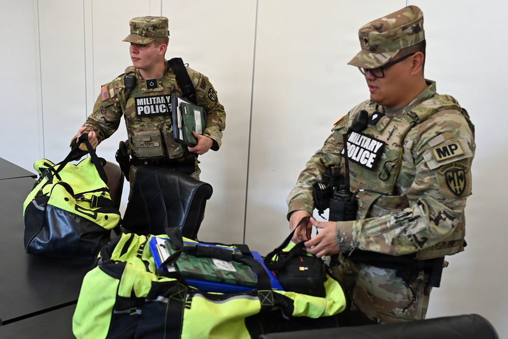 529th Military Police Company Conducts Mid-Shift Patrols